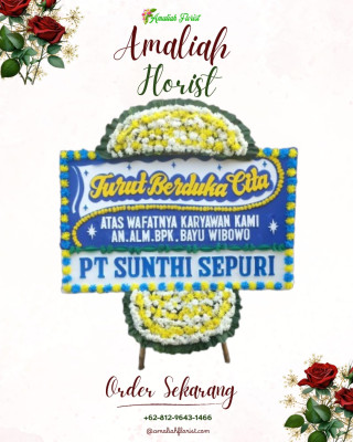 Papan Bunga Duka di Sale
